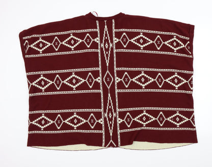 newlook Womens Red   Jacket Poncho Size L