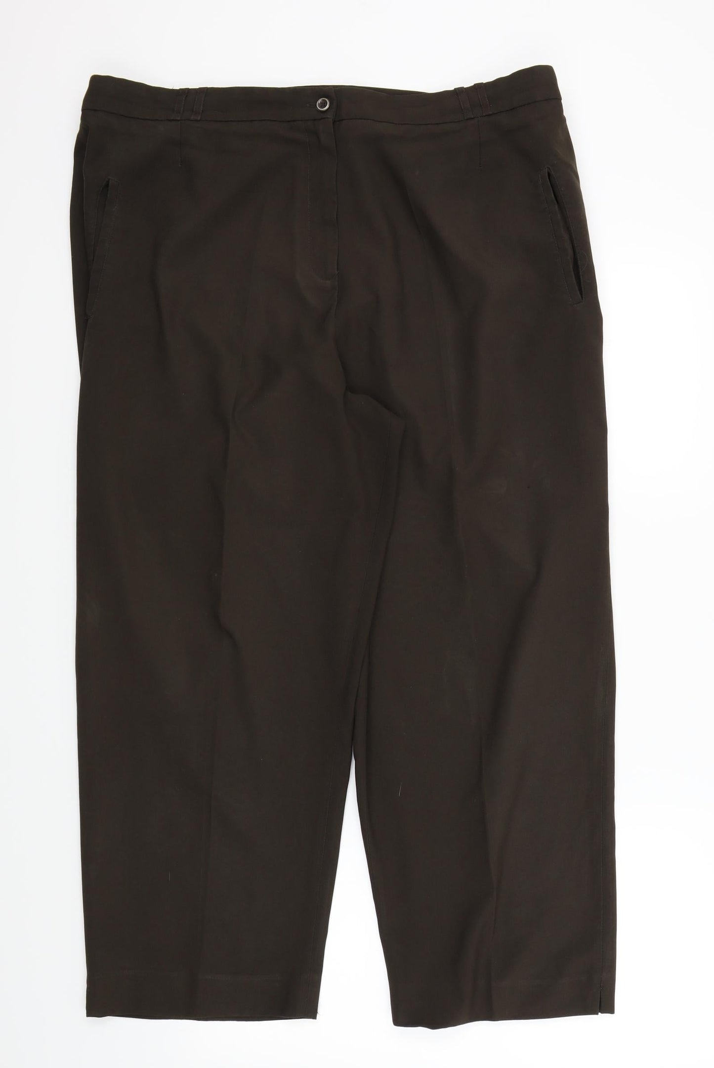 Bonmarché Womens Brown   Trousers  Size 22 in L25 in