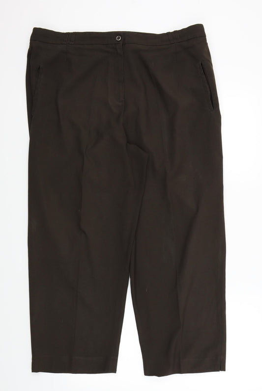 Bonmarché Womens Brown   Trousers  Size 22 in L25 in