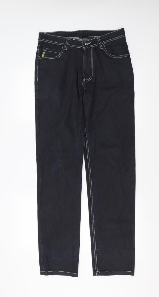 Womens UK Size 32 in Preworn Regular Fit Snow Pants Blue Trousers
