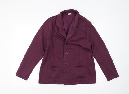 Damart Womens Purple   Cardigan Jumper Size 14
