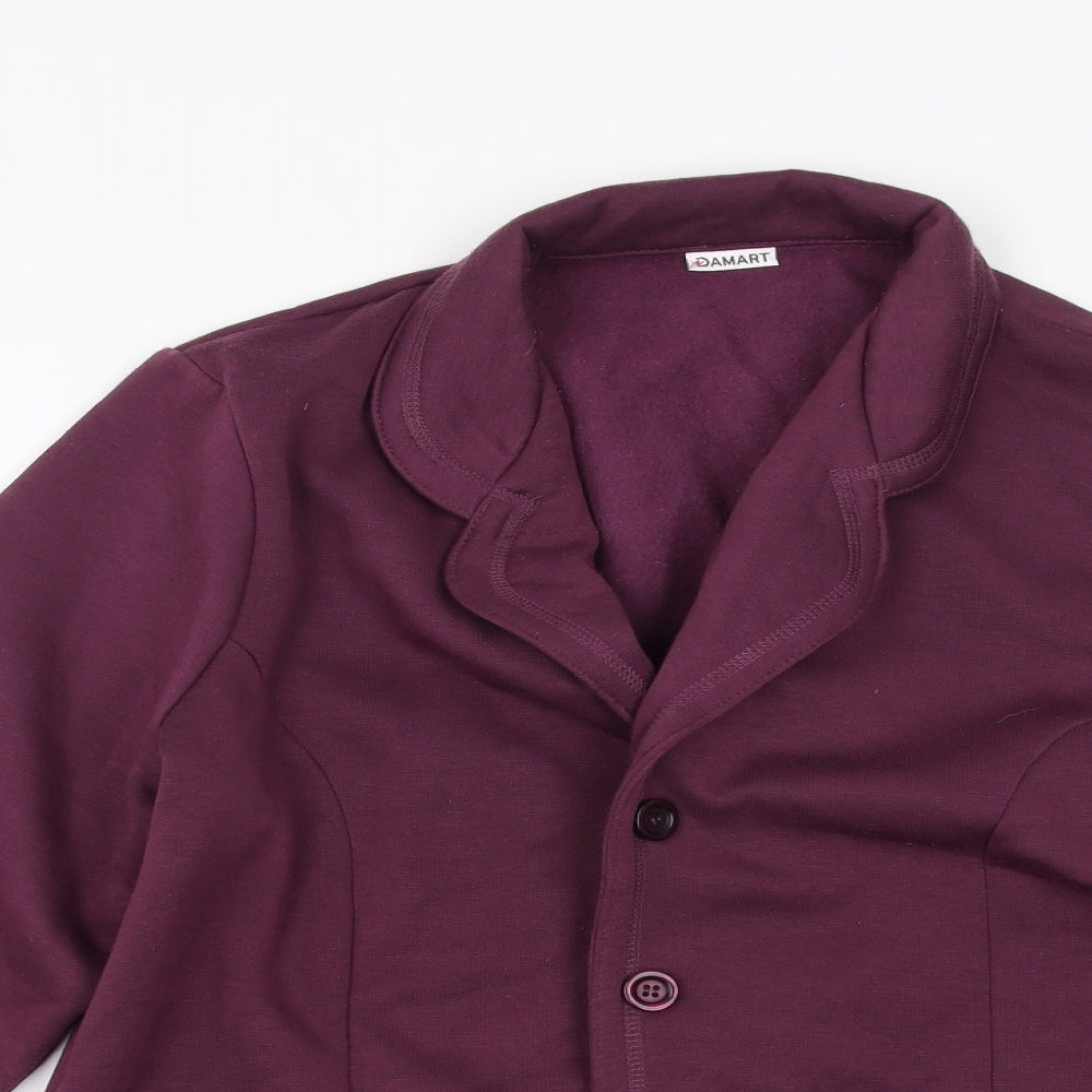 Damart Womens Purple   Cardigan Jumper Size 14