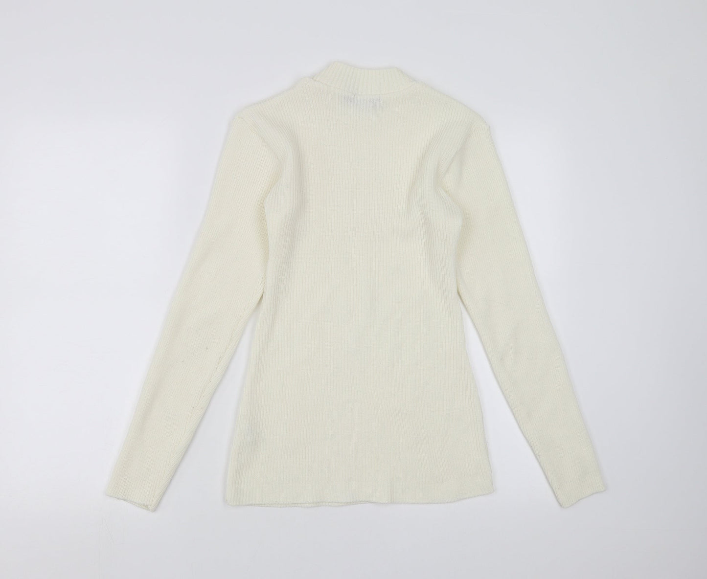 I SAW IT FIRST Womens Ivory   Pullover Jumper Size S