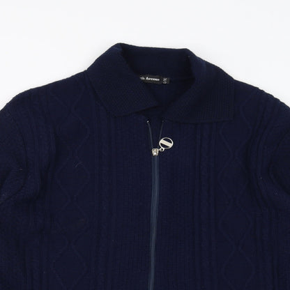 Sixth Avenue Womens Blue   Cardigan Jumper Size L
