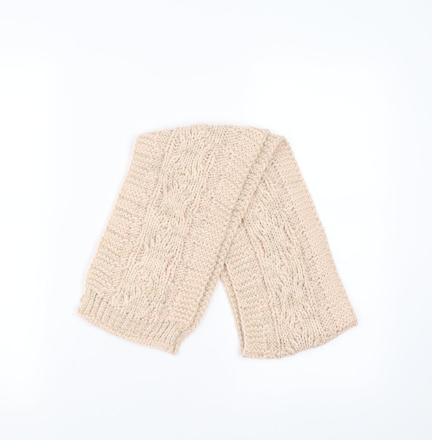 Preworn Womens Pink  Knit  Scarf