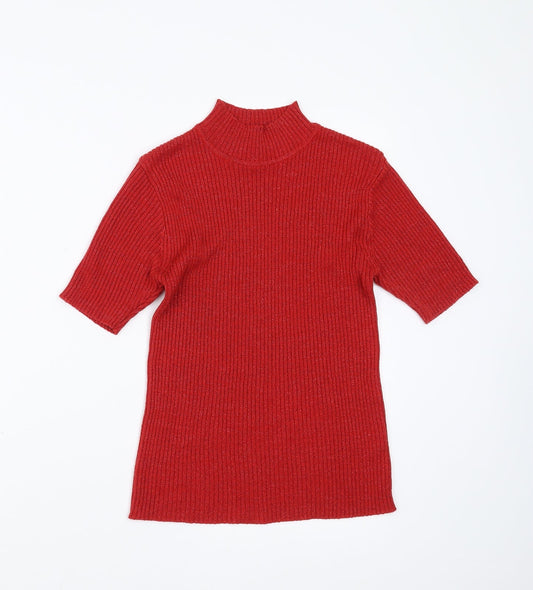 bonmarche Womens Red   Pullover Jumper Size S  - glittery