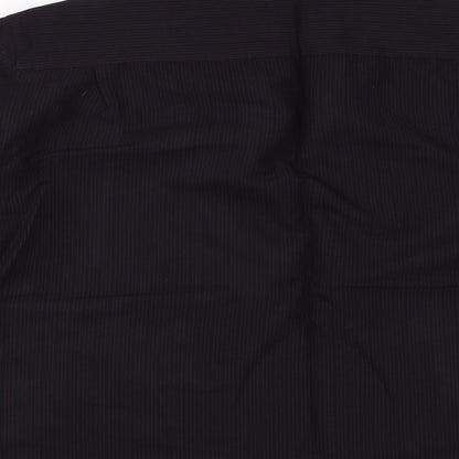 Marks and Spencer Mens Purple Striped   Button-Up Size M  - Soft Touch