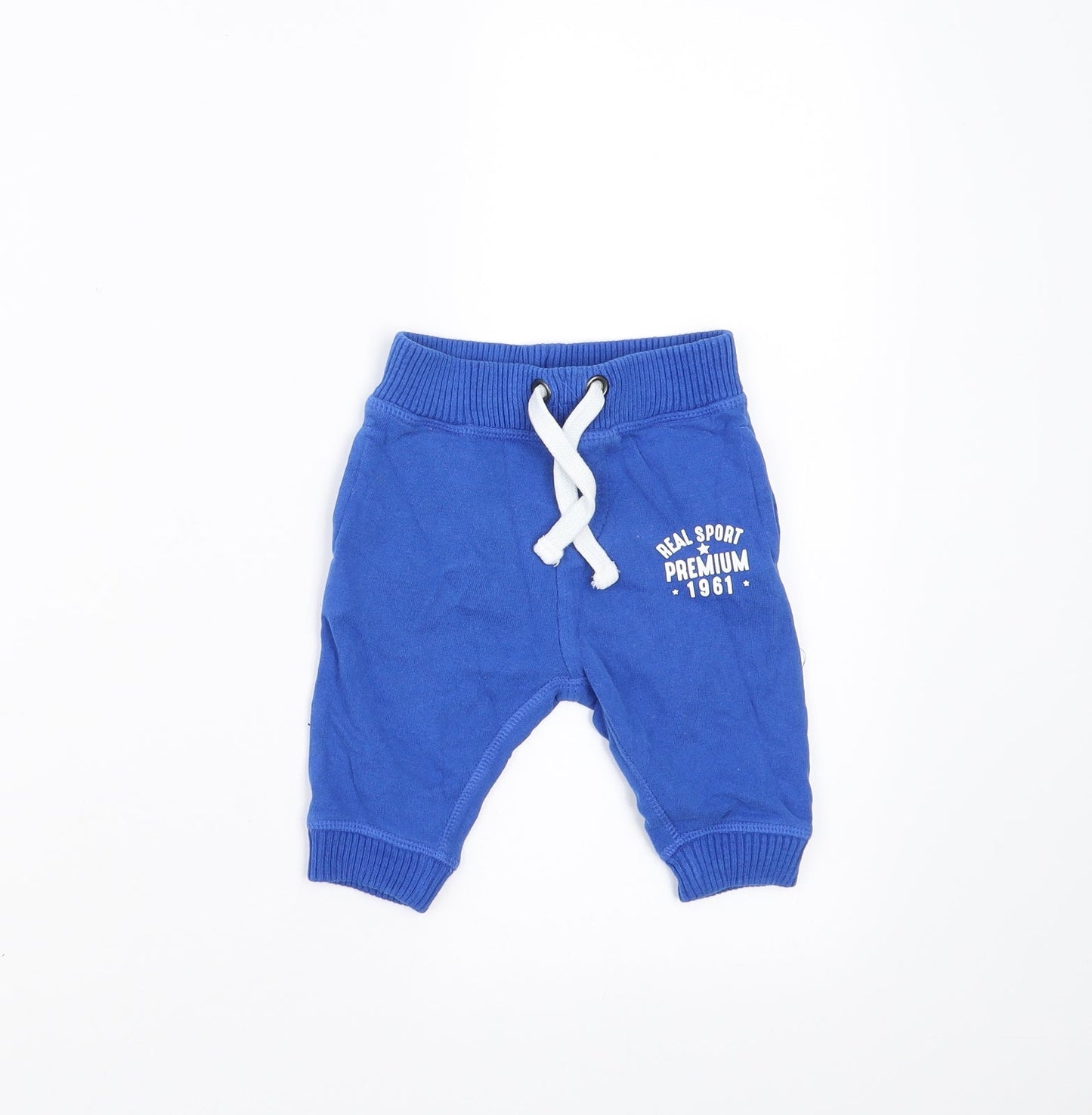 Mothercare Baby Blue   Jogger Trousers Size 3-6 Months