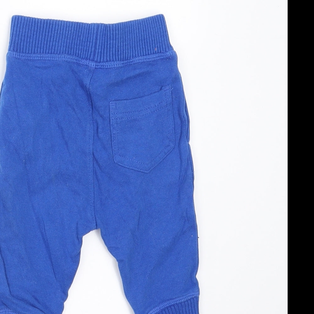 Mothercare Baby Blue   Jogger Trousers Size 3-6 Months