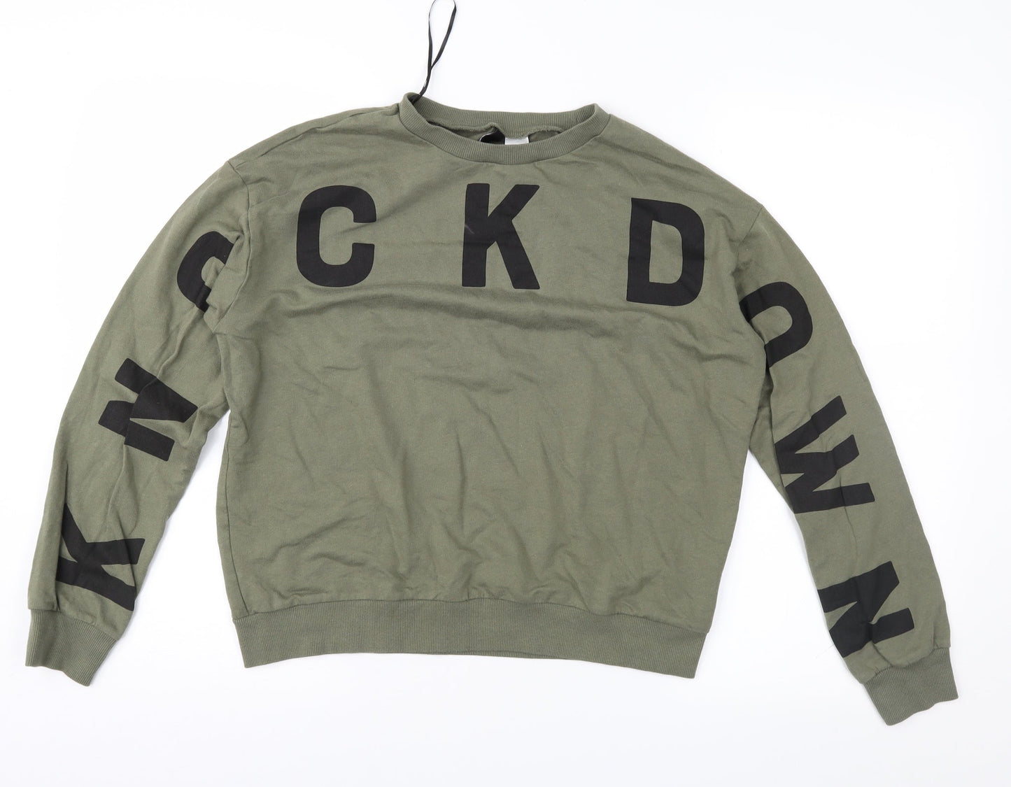 Divided Womens Green   Pullover Sweatshirt Size M