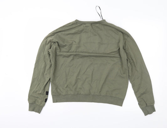 Divided Womens Green   Pullover Sweatshirt Size M