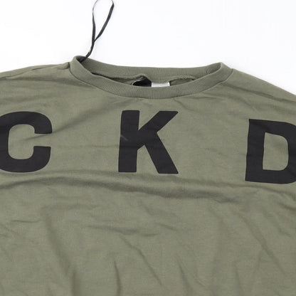 Divided Womens Green   Pullover Sweatshirt Size M