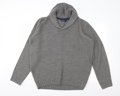 EWM Mens Grey   Pullover Jumper Size L