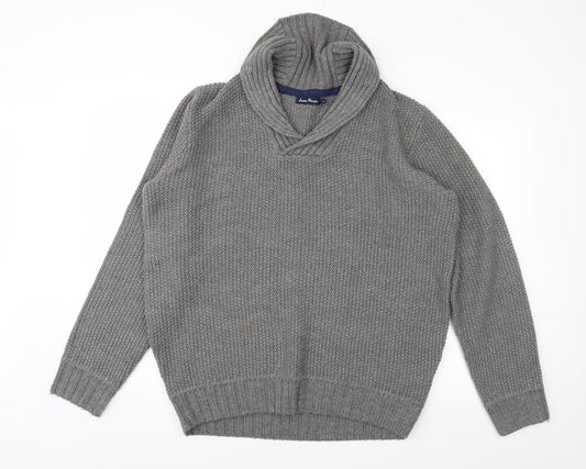 EWM Mens Grey   Pullover Jumper Size L