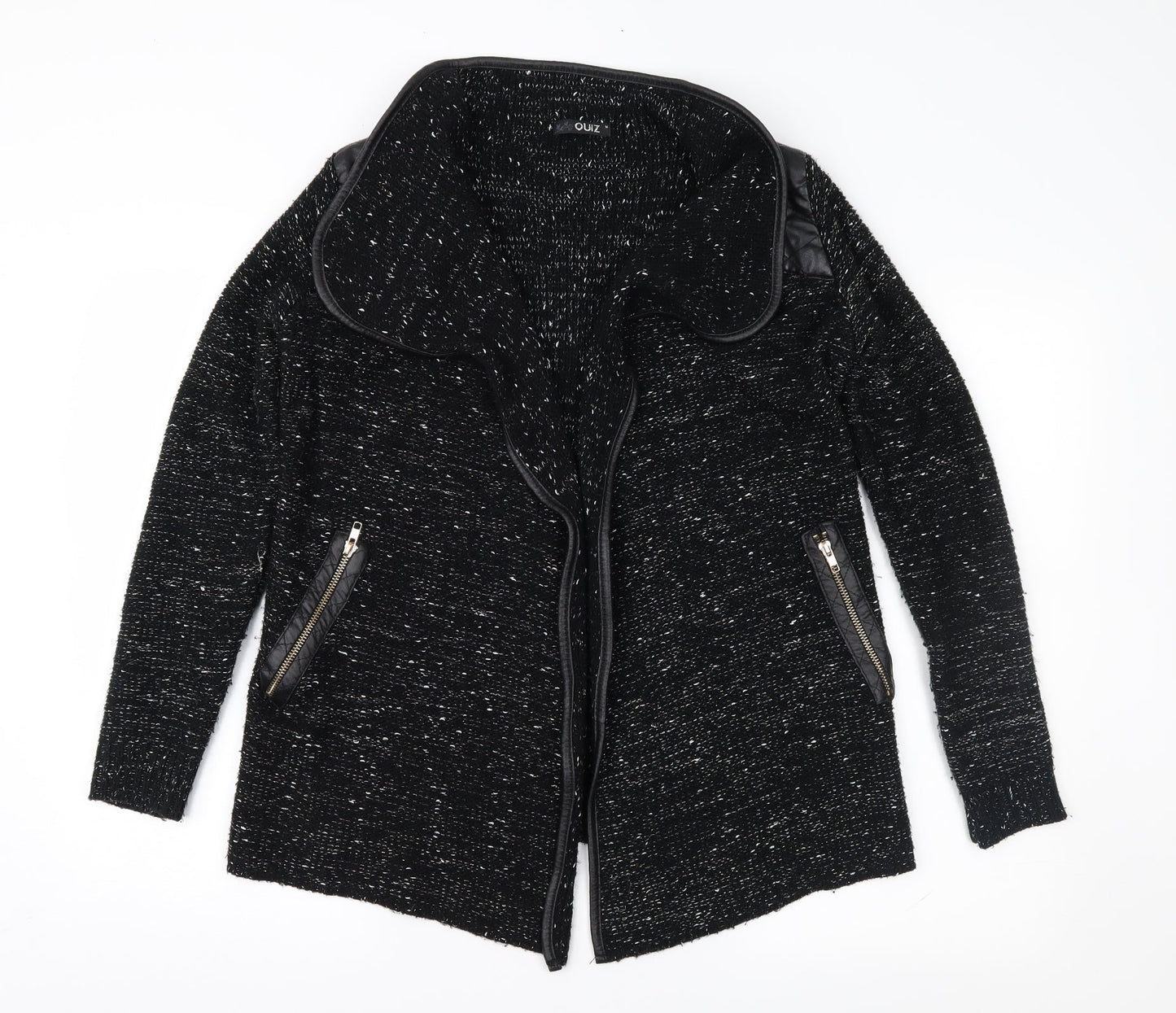 Womens UK Size M Quiz Black Jacket