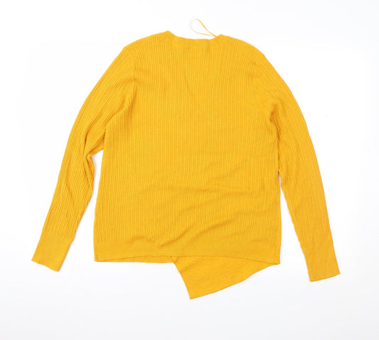 TU Womens Yellow   Pullover Jumper Size 12