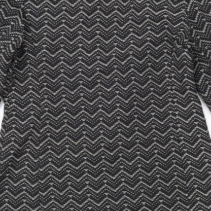 Belle Vere Womens Black Geometric  Jacket  Size 12