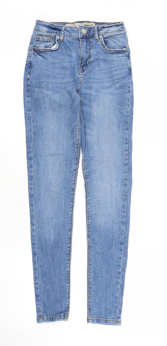 Primark Womens Blue  Denim Skinny Jeans Size 6 L25 in