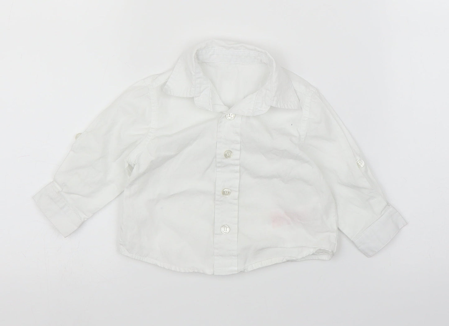 Mothercare Boys White   Basic Button-Up Size 3-6 Months