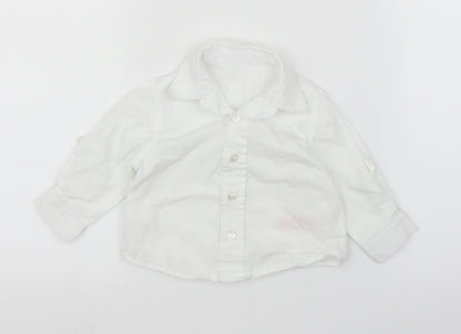 Mothercare Boys White   Basic Button-Up Size 3-6 Months