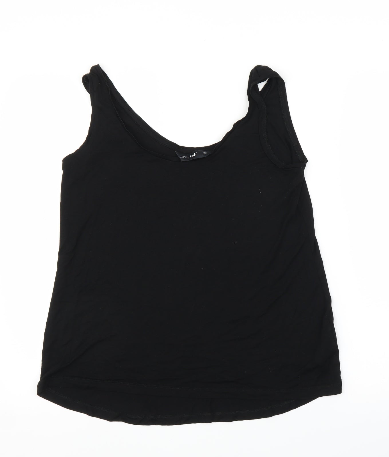 F&F Womens Black   Basic Tank Size 10