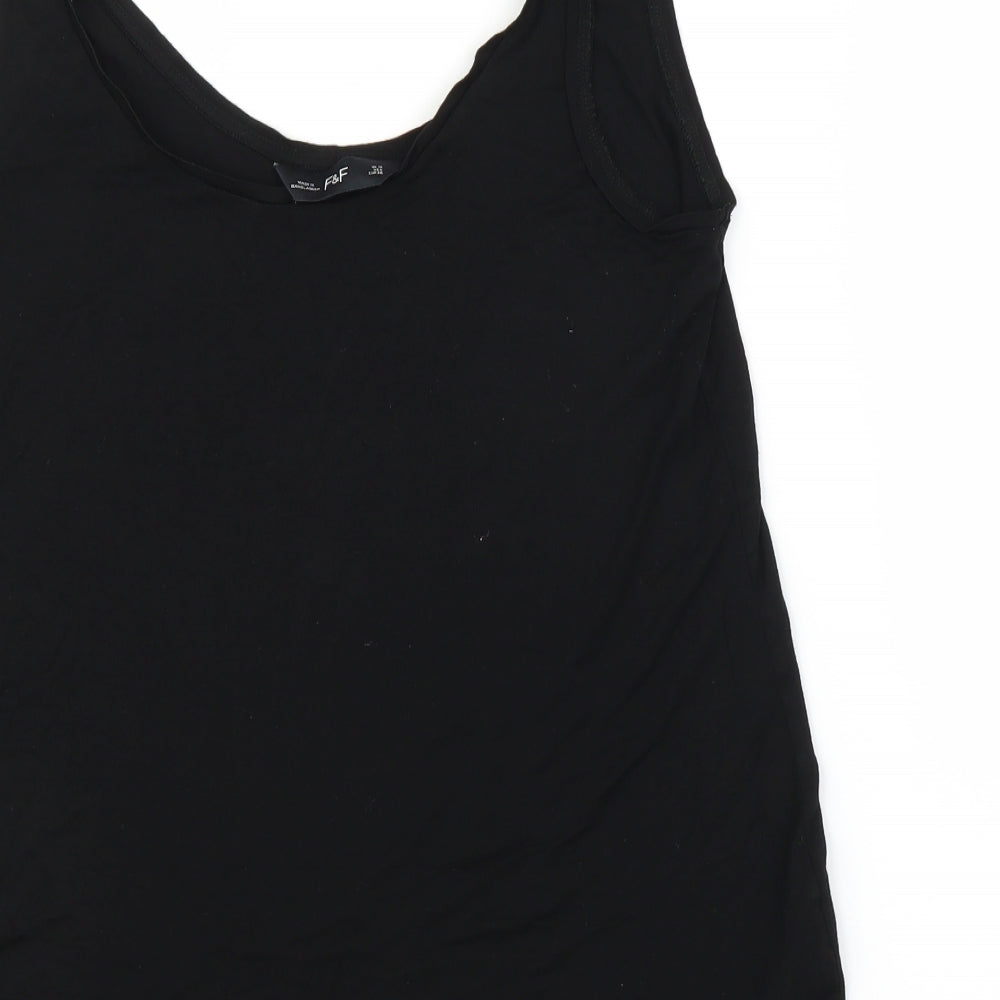 F&F Womens Black   Basic Tank Size 10