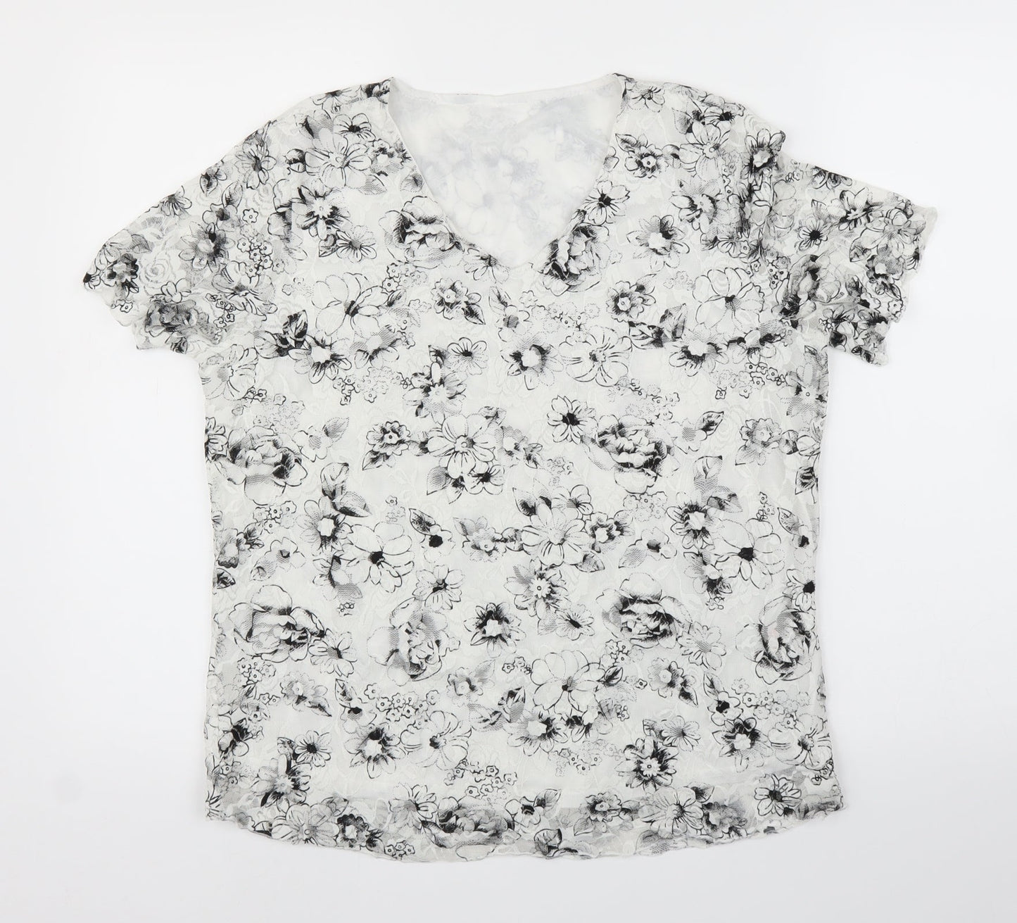 Womens UK Size M BM White Basic Blouse