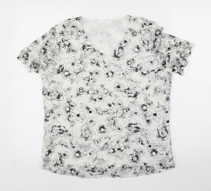 Womens UK Size M BM White Basic Blouse