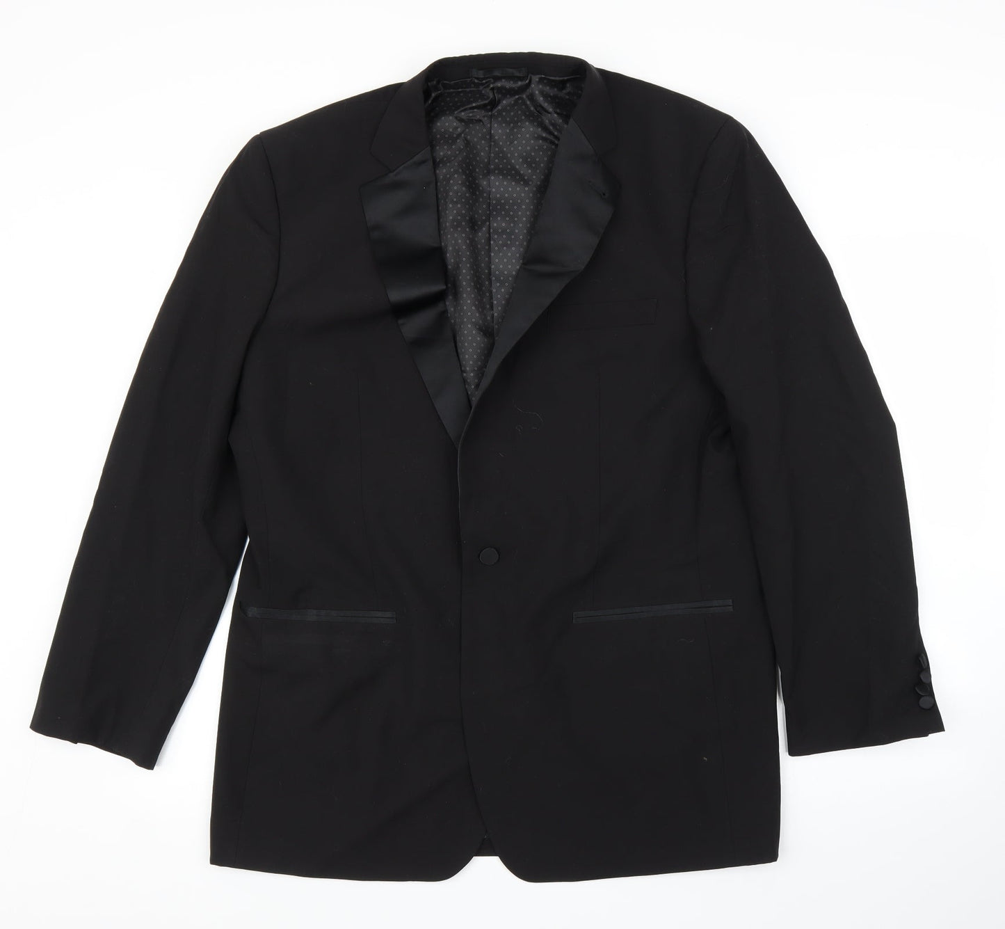 Mens UK Size 42 Limited Collection Regular Black Suit Jacket
