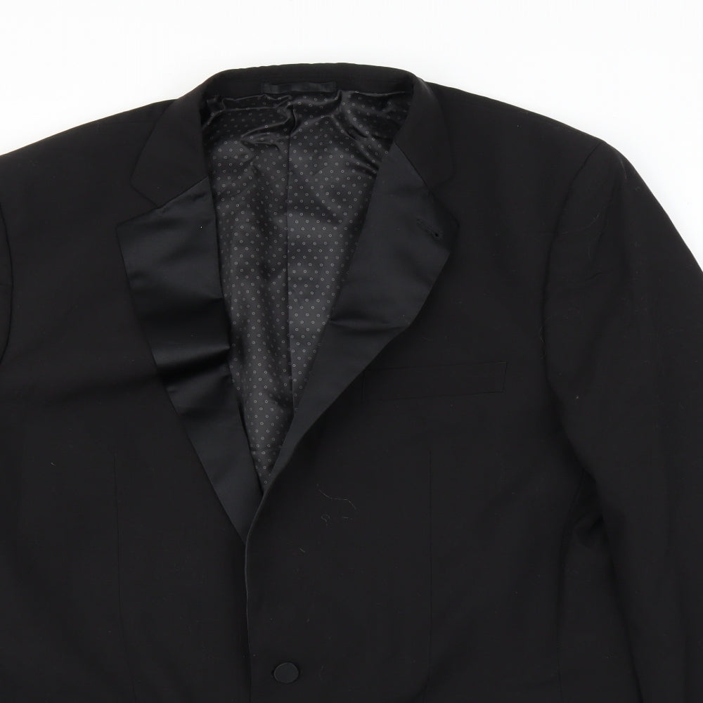 Mens UK Size 42 Limited Collection Regular Black Suit Jacket