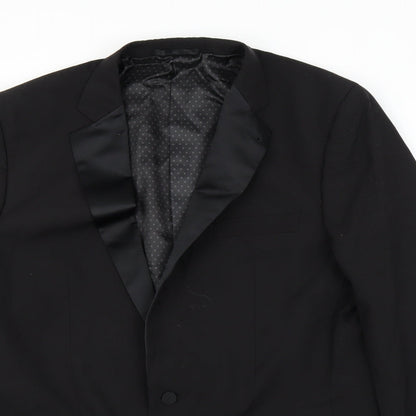Mens UK Size 42 Limited Collection Regular Black Suit Jacket