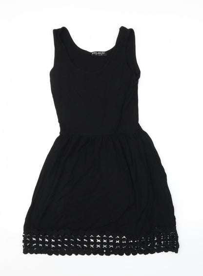 Select Womens Black   A-Line  Size 8