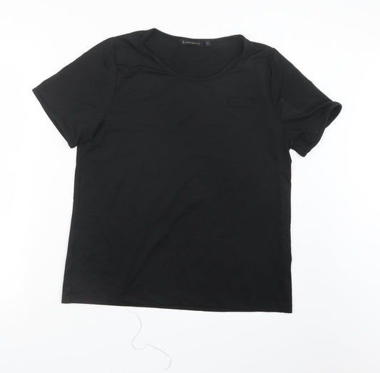 Womens UK Size M Incorporatewear Black Basic T-Shirt