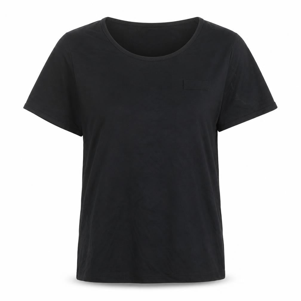 Womens UK Size M Incorporatewear Black Basic T-Shirt