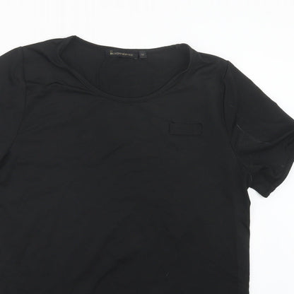 Womens UK Size M Incorporatewear Black Basic T-Shirt