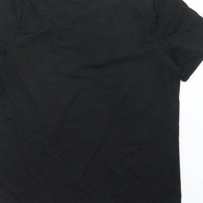 Womens UK Size M Incorporatewear Black Basic T-Shirt