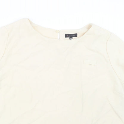 Womens UK Size 24 Incorporatewear Ivory Basic T-Shirt