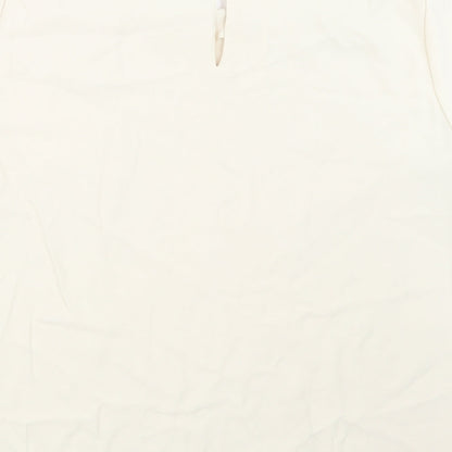 Womens UK Size 24 Incorporatewear Ivory Basic T-Shirt