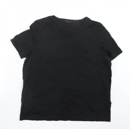 Womens UK Size L Incorporatewear Black Basic T-Shirt