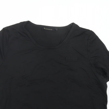 Womens UK Size L Incorporatewear Black Basic T-Shirt