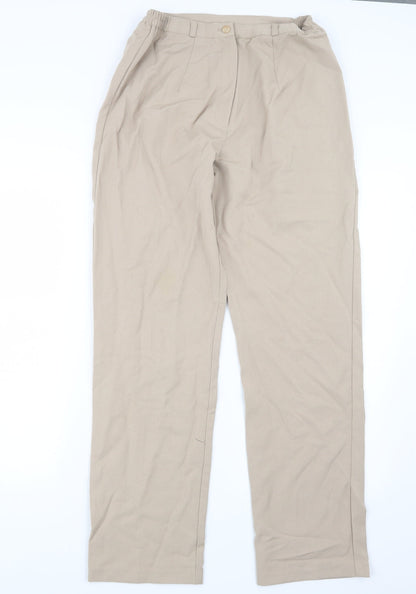 Womens UK Size 12 VINCI Regular Fit  Beige Trousers