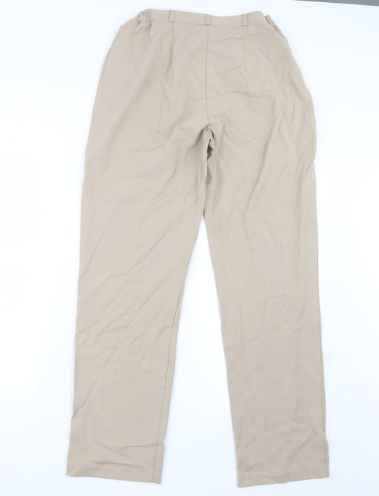 Womens UK Size 12 VINCI Regular Fit  Beige Trousers