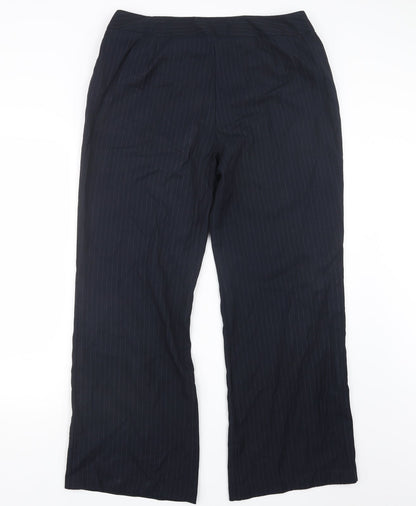 Womens UK Size 16 Marks and Spencer Regular Fit  Blue Trousers