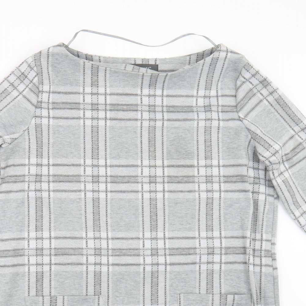 Primark Womens Grey Check  Pullover Jumper Size 14