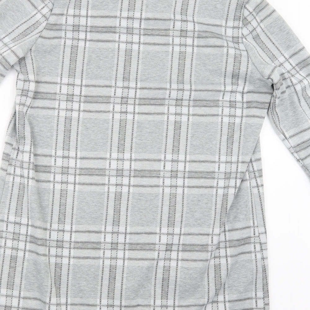 Primark Womens Grey Check  Pullover Jumper Size 14