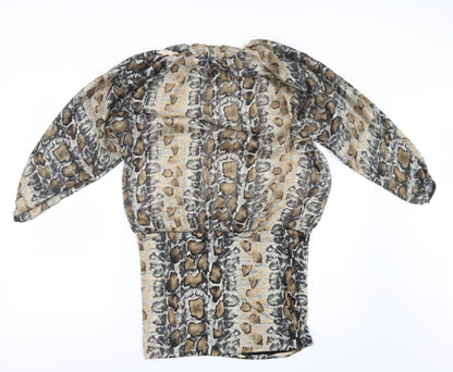 Preworn Womens Brown Animal Print  Shift  One Size