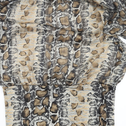 Preworn Womens Brown Animal Print  Shift  One Size