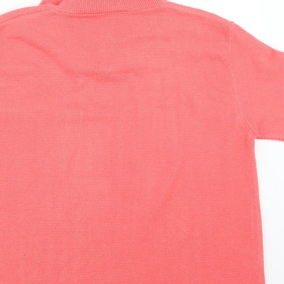 Florida Womens Pink  Knit Pullover Jumper Size M