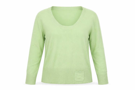 Nightingales Womens Green  Knit Pullover Jumper Size L