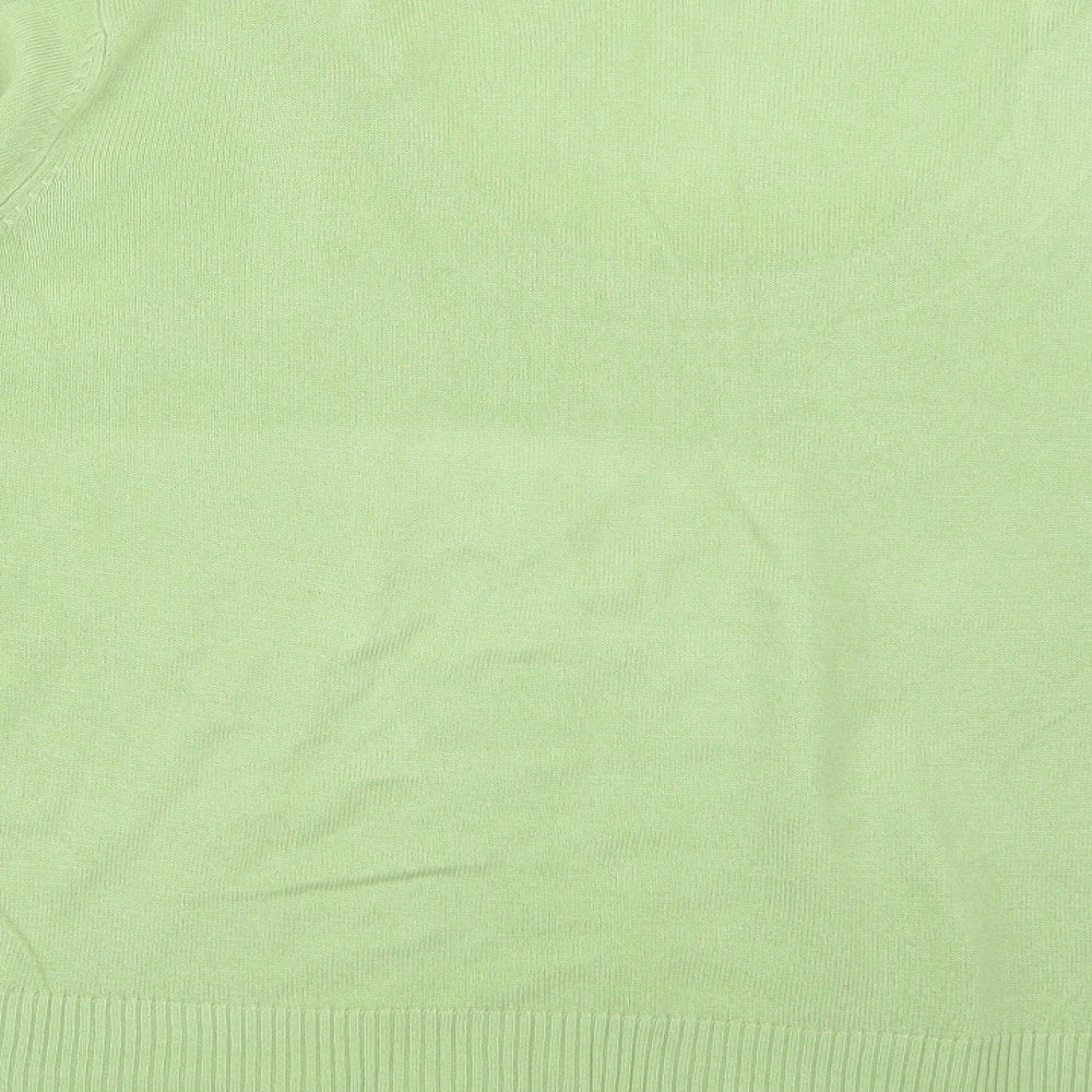 Nightingales Womens Green  Knit Pullover Jumper Size L